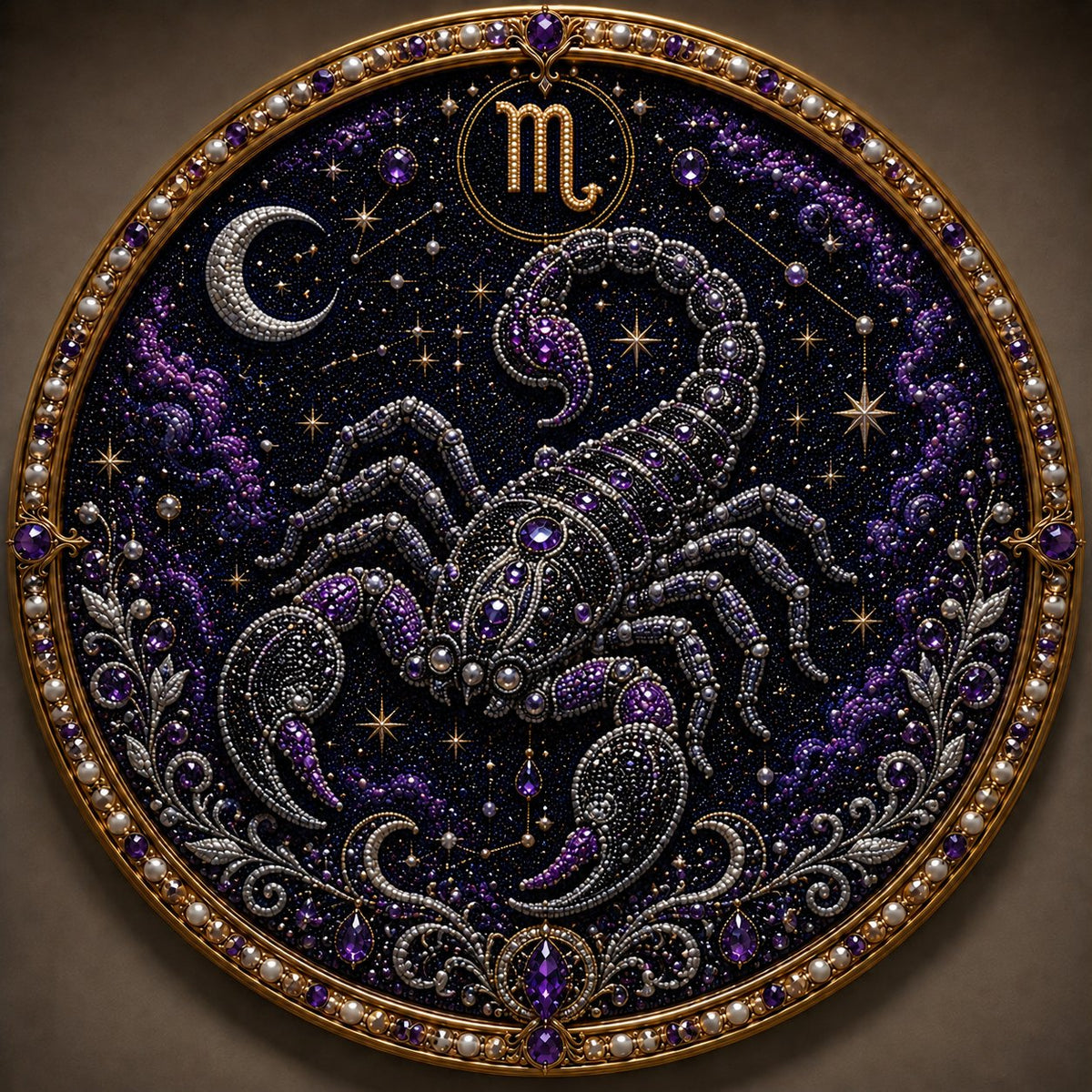 ✨ Premium 3D Pearl 12 Zodiac Signs Art Kit