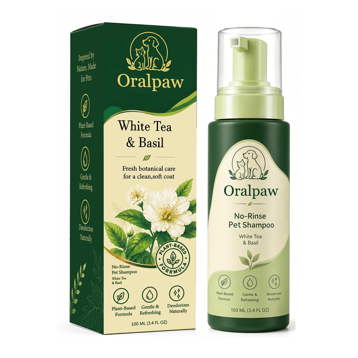 Oralpaw™ 🍃Premium Waterless Pet Shampoo &Keeps Coats Fresh Between Baths