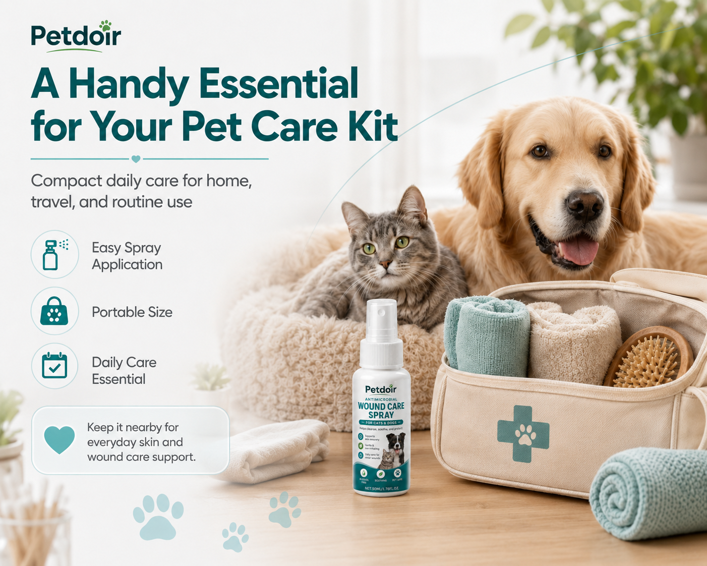 Petdoir™ Caring Relief Spray for Cuts, Scratches & Hot Spots