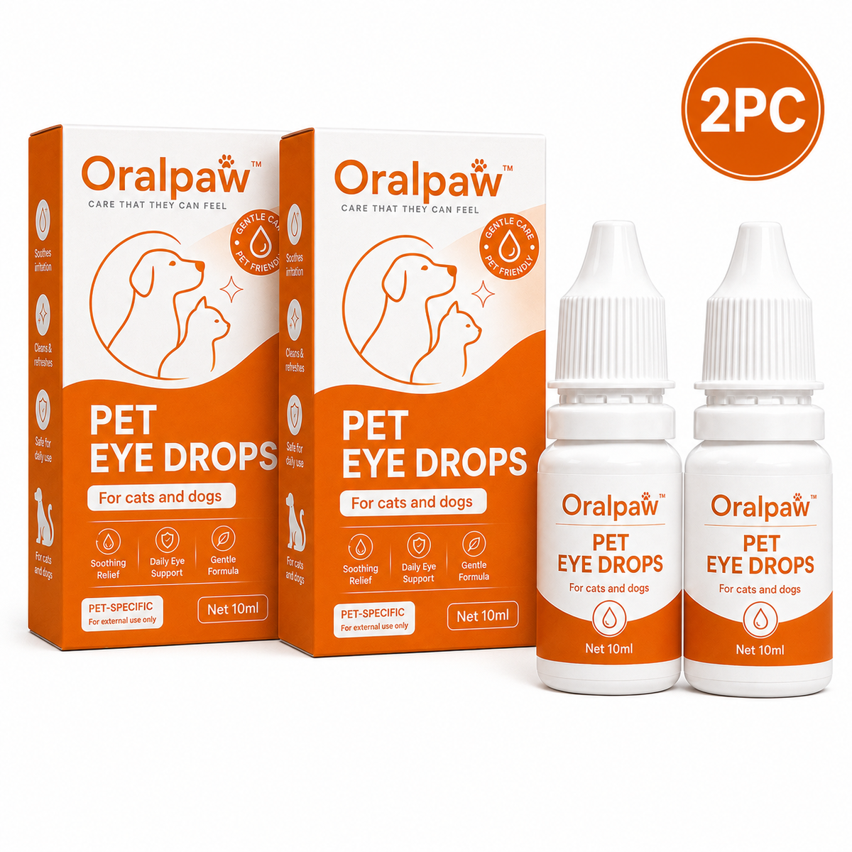 Pet Eye Drops for Cats & Dogs|Gentle Daily Care 🔥