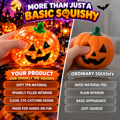 🎃👻🎅 Holiday Character Squishy Toys – Pumpkin, Ghost & Santa ✨