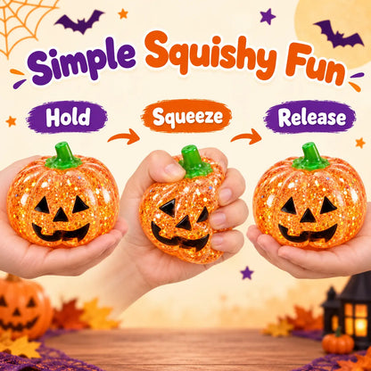 🎃👻🎅 Holiday Character Squishy Toys – Pumpkin, Ghost & Santa ✨