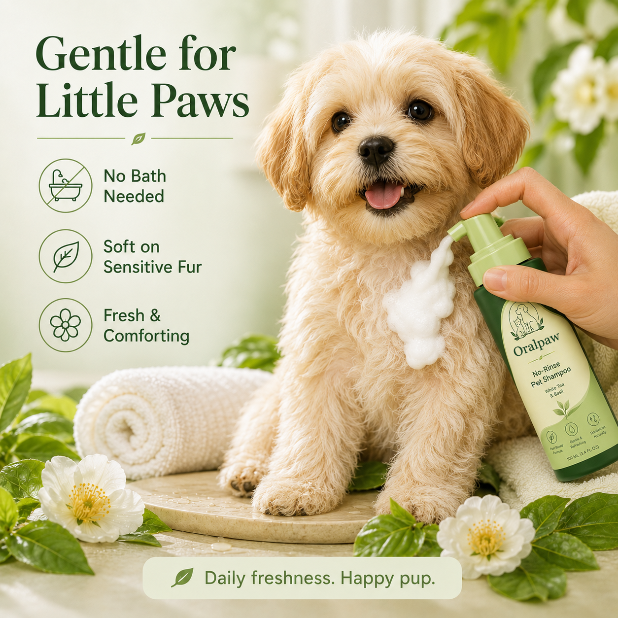 Oralpaw™ 🍃Premium Waterless Pet Shampoo &Keeps Coats Fresh Between Baths