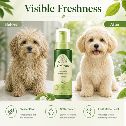 Oralpaw™ 🍃Premium Waterless Pet Shampoo &Keeps Coats Fresh Between Baths