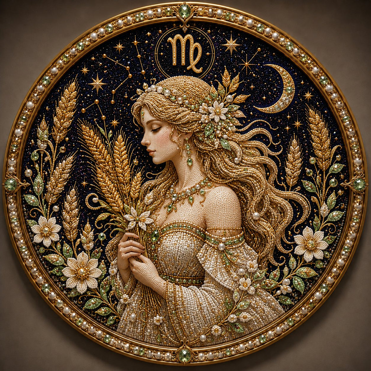 ✨ Premium 3D Pearl 12 Zodiac Signs Art Kit