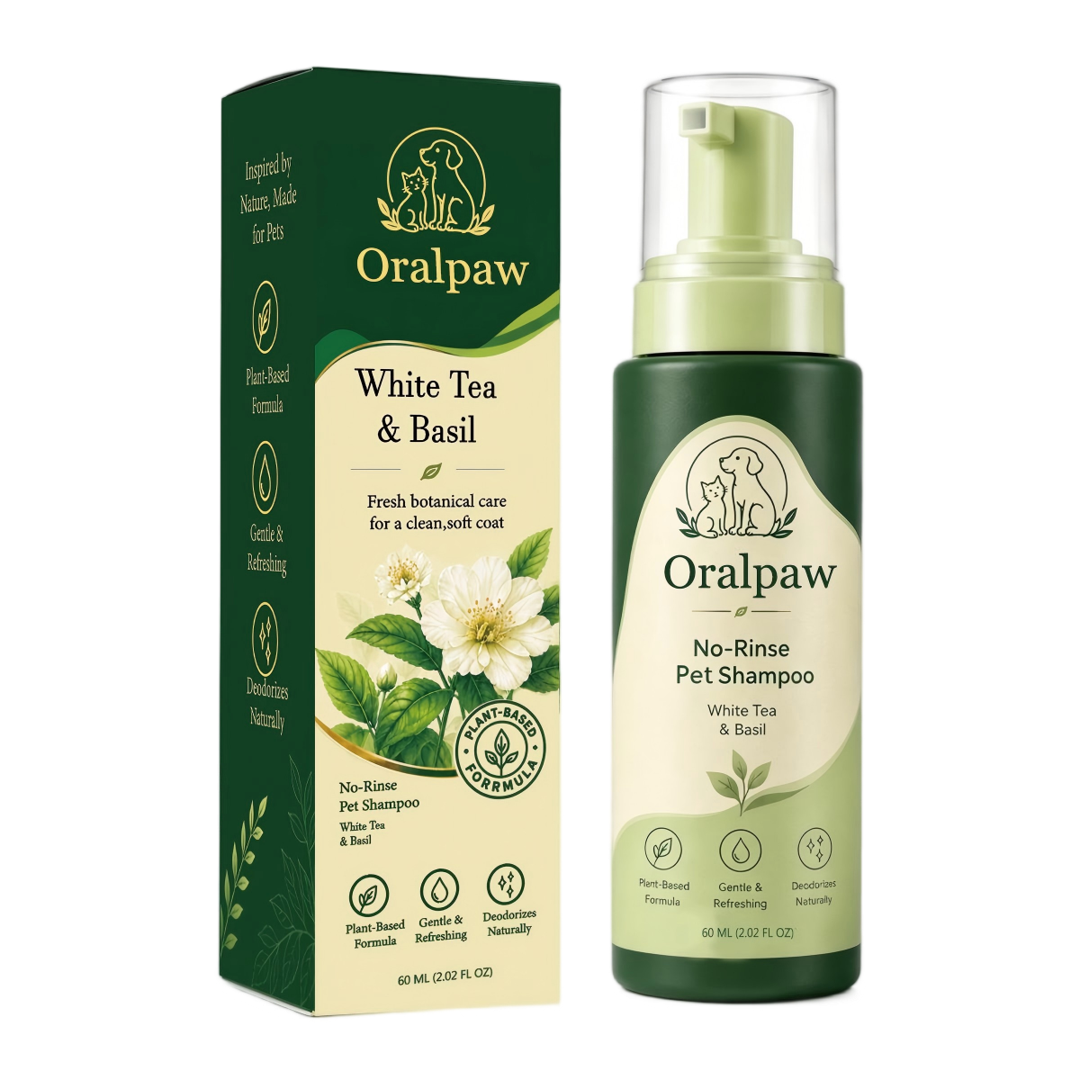 Oralpaw™ 🍃Premium Waterless Pet Shampoo &Keeps Coats Fresh Between Baths