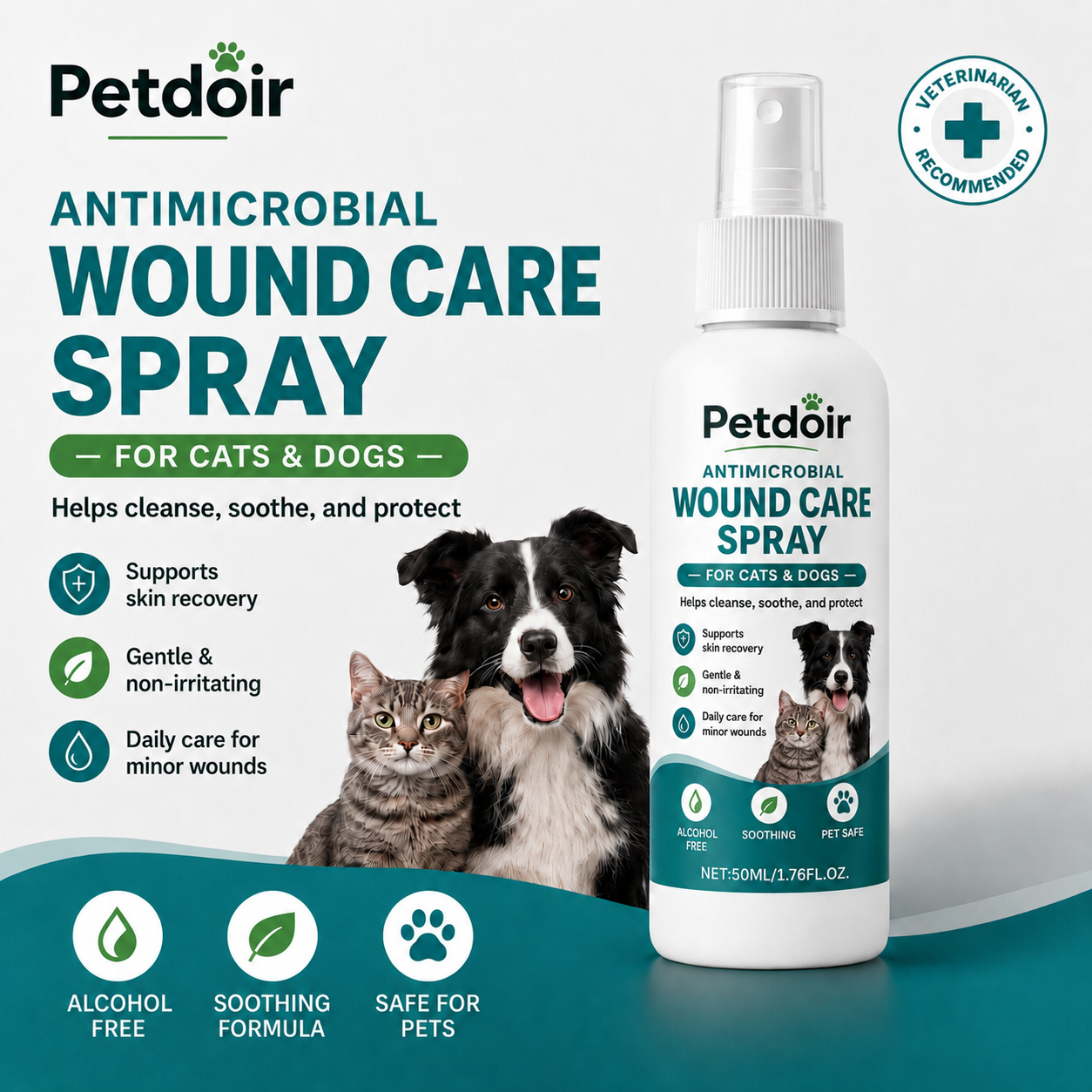 Petdoir™ Caring Relief Spray for Cuts, Scratches & Hot Spots