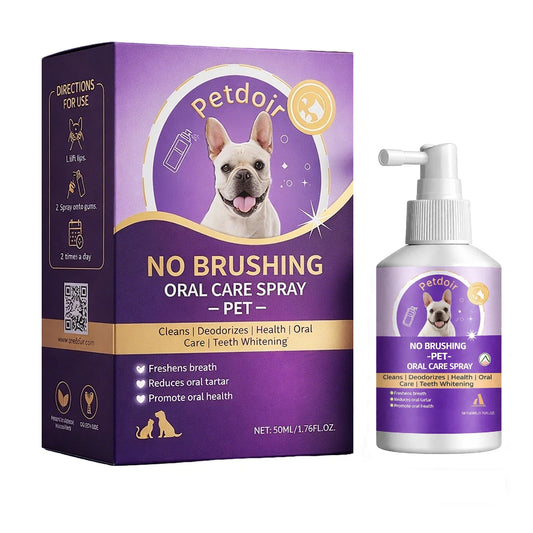 Petdoir™ 🍃No-Brushing Oral Care Spray for Dogs & Cats