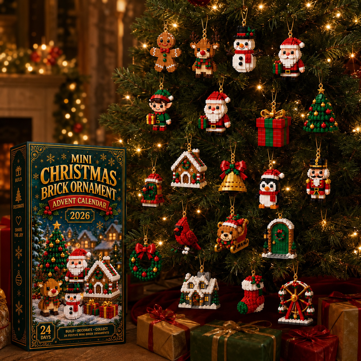 🎄 24-Day Mini Christmas Ornament Advent Calendar