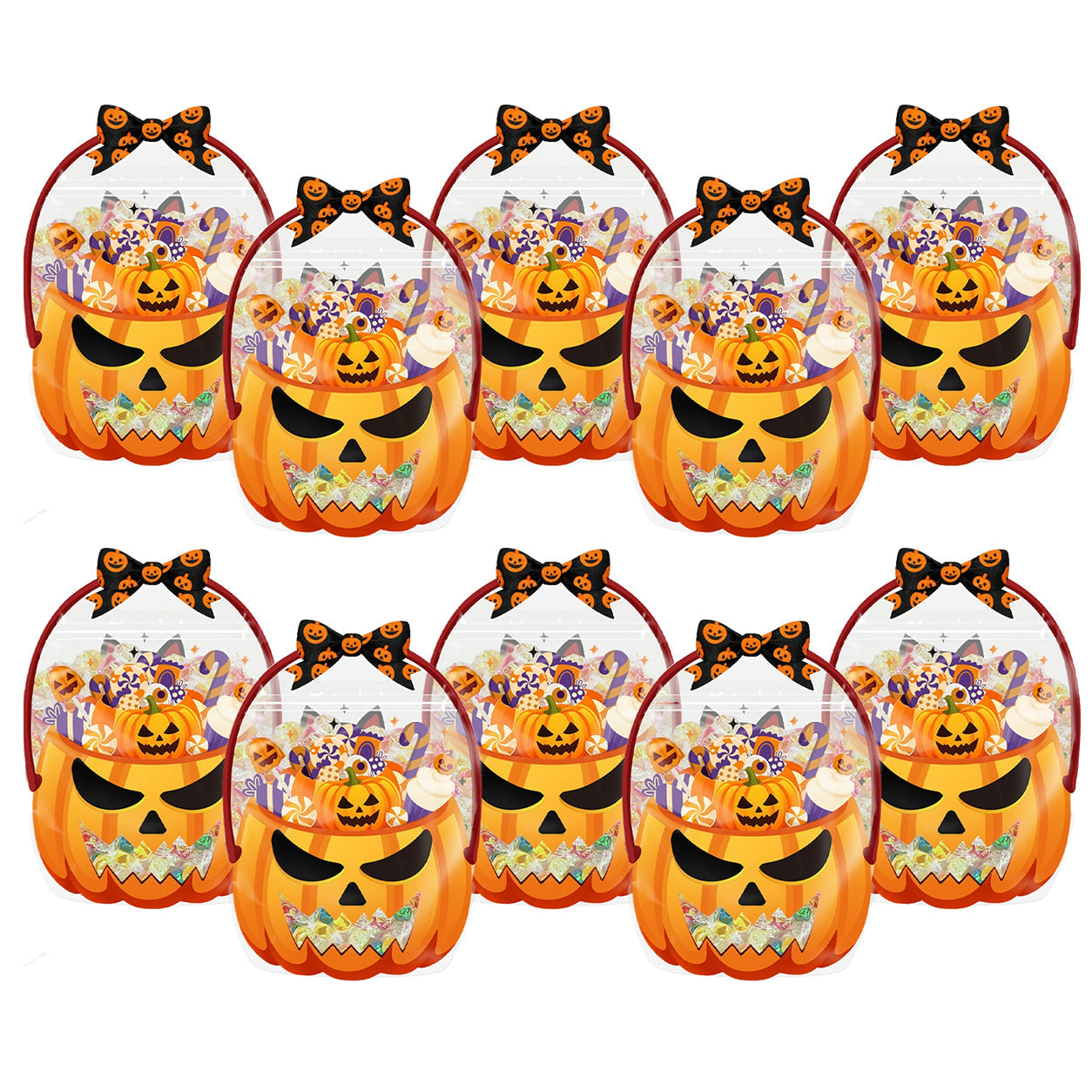 Pumpkin Ghost Face 10 PCS