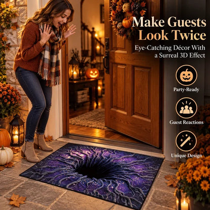 ❤️ Halloween Optical Illusion Door Mat – Spooky Non-Slip Entryway Rug