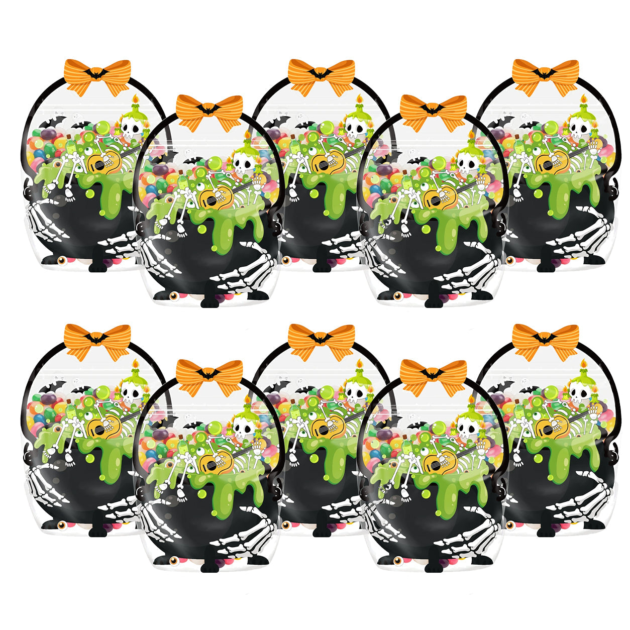 Green Skull 10 PCS