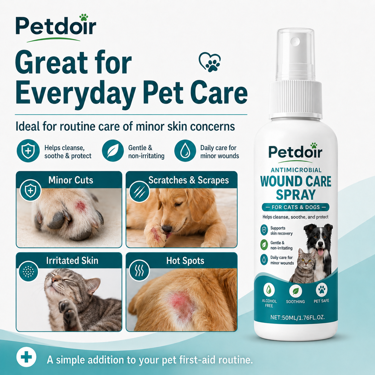 Petdoir™ Caring Relief Spray for Cuts, Scratches & Hot Spots