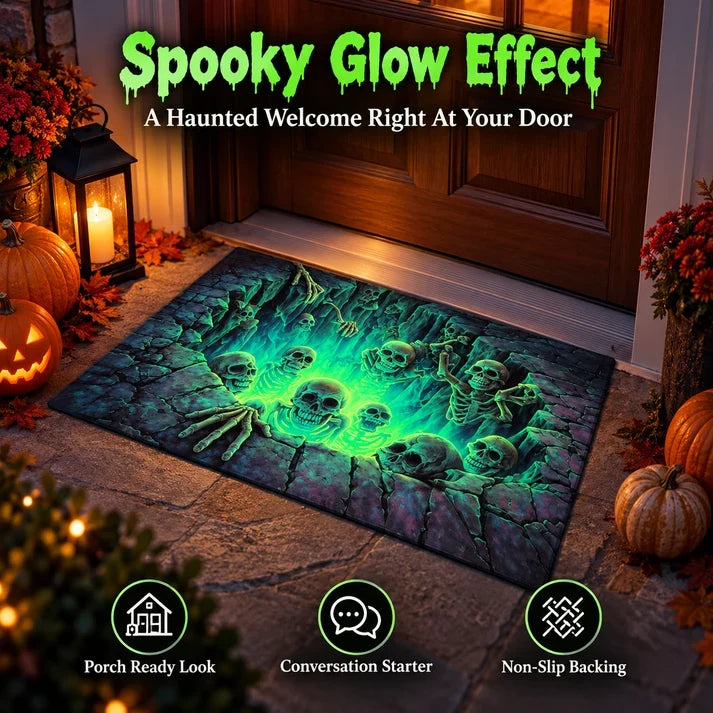 ❤️ Halloween Optical Illusion Door Mat – Spooky Non-Slip Entryway Rug