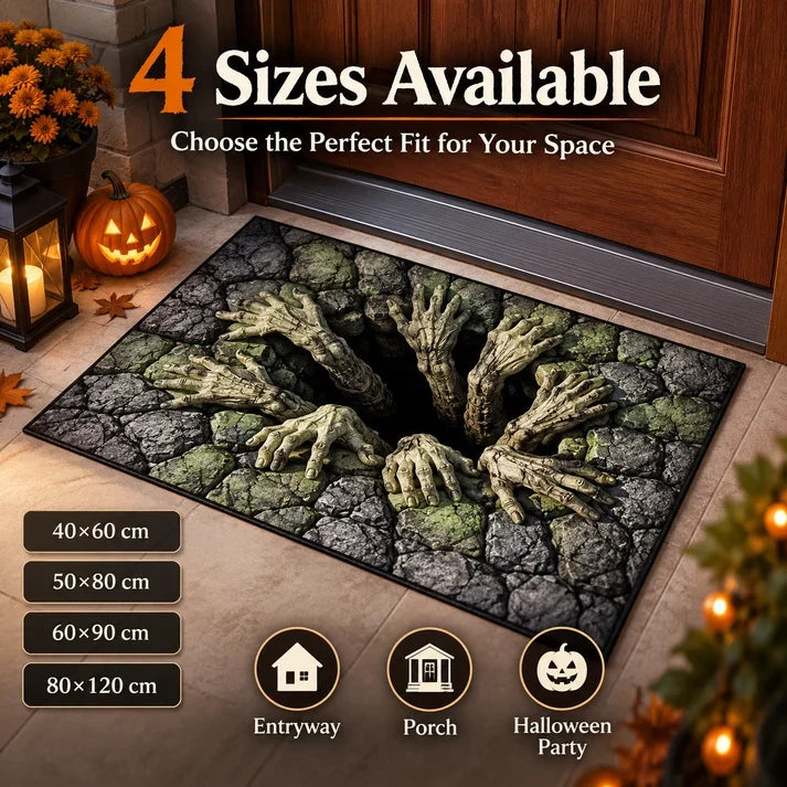 ❤️ Halloween Optical Illusion Door Mat – Spooky Non-Slip Entryway Rug