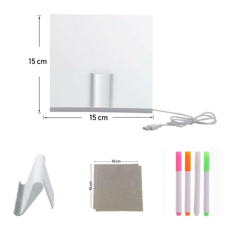 🎨 Erasable Acrylic Drawing Board for Kids – LED Light-Up Creative Art Toy 🎁