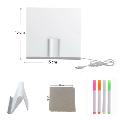 🎨 Erasable Acrylic Drawing Board for Kids – LED Light-Up Creative Art Toy 🎁